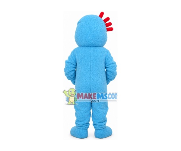 Plush Blue Iggle Piggle Mascot Costume Plush Blue Iggle Piggle Mascot Costume
