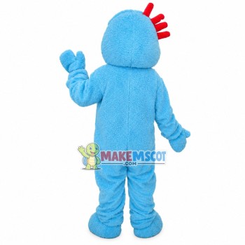 Plush Blue Iggle Piggle Mascot Costume