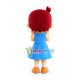 Short Hair Girl Mascot Cute Costume
