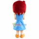 Short Hair Girl Mascot Cute Costume