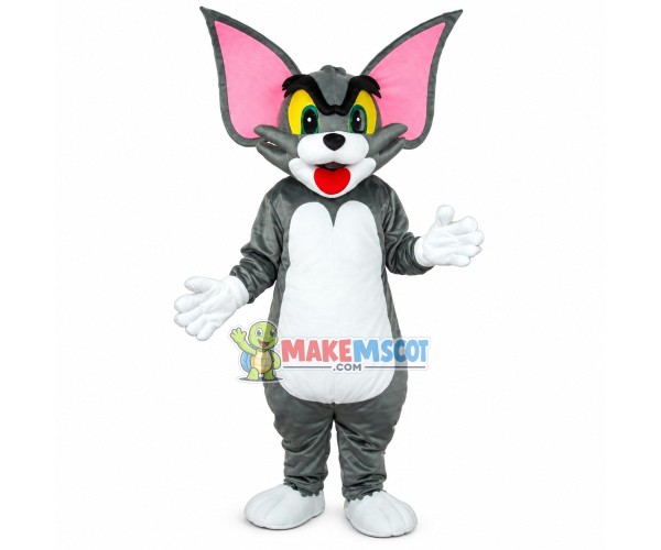 Tom Cat Mascot Costume With Big Ears