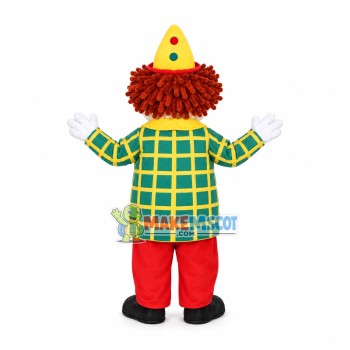 Clown In The Plaid Suit Mascot Costume Clown In The Plaid Suit Mascot Costume