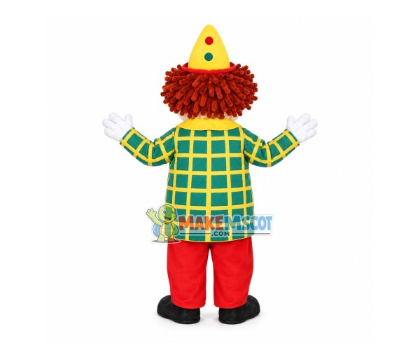 Clown In The Plaid Suit Mascot Costume Clown In The Plaid Suit Mascot Costume