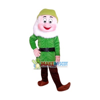 Green Big Nose Dwarf Mascot Costume