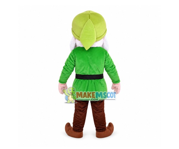 Green Big Nose Dwarf Mascot Costume Green Big Nose Dwarf Mascot Costume