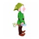 Green Big Nose Dwarf Mascot Costume Green Big Nose Dwarf Mascot Costume