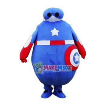 Captain America Baymax Mascot Costume Captain America Baymax Mascot Costume