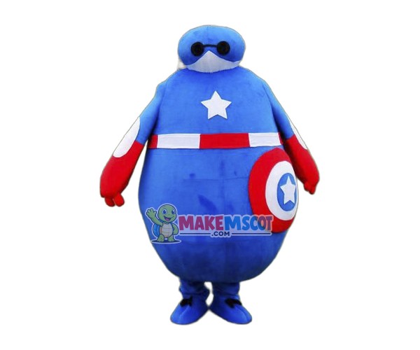 Captain America Baymax Mascot Costume Captain America Baymax Mascot Costume