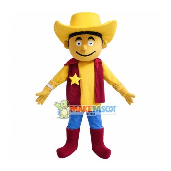 Stylish Cowboy Mascot Adult Costume