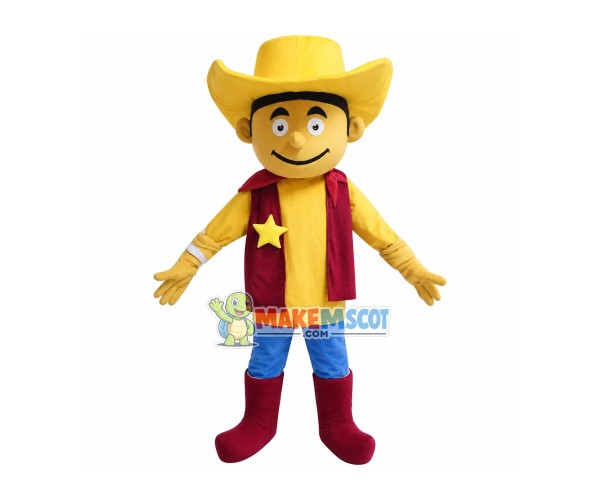 Stylish Cowboy Mascot Adult Costume