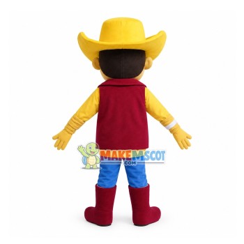 Stylish Cowboy Mascot Adult Costume Stylish Cowboy Mascot Adult Costume