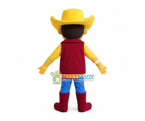 Stylish Cowboy Mascot Adult Costume Stylish Cowboy Mascot Adult Costume