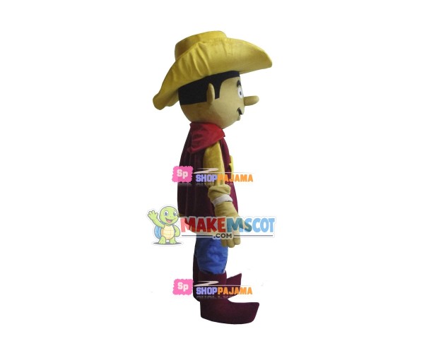 Stylish Cowboy Mascot Adult Costume