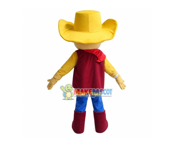 Stylish Cowboy Mascot Adult Costume