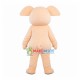 Cartoon Beige Pig Mascot Costume Cartoon Beige Pig Mascot Costume