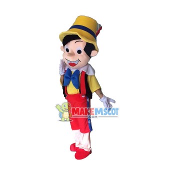 Lying Pinocchio Mascot Cartoon Costume