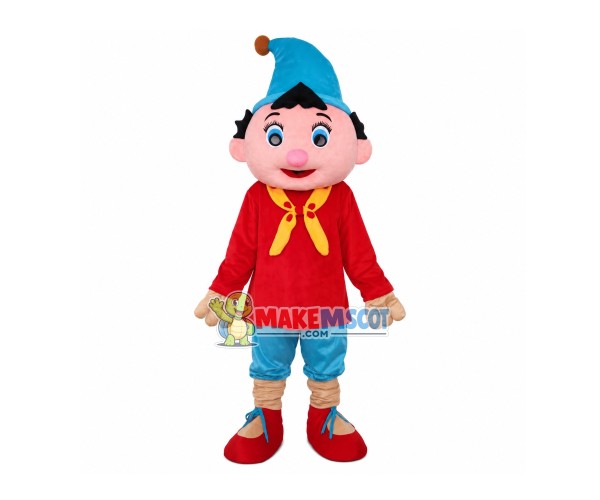 Pinocchio In The Blue Hat Mascot Costume Pinocchio In The Blue Hat Mascot Costume
