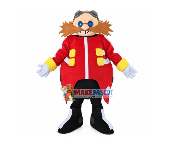 Doctor of Science Dr Eggman Mascot Costume Doctor of Science Dr Eggman Mascot Costume