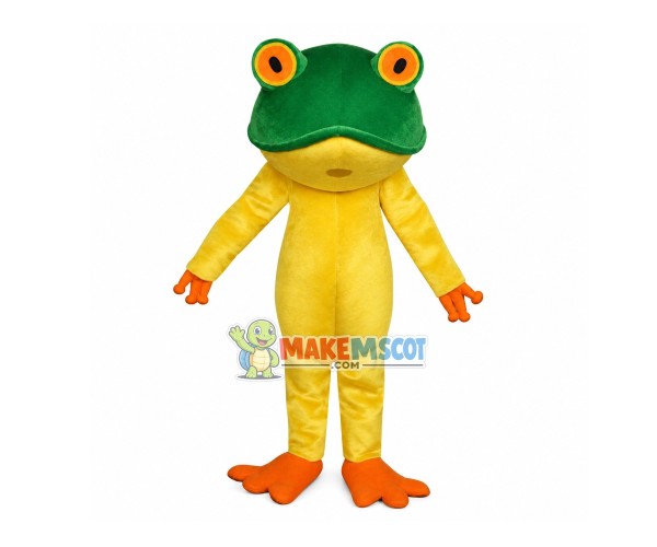 Vigilant Big Mouth Frog Mascot Costume Vigilant Big Mouth Frog Mascot Costume