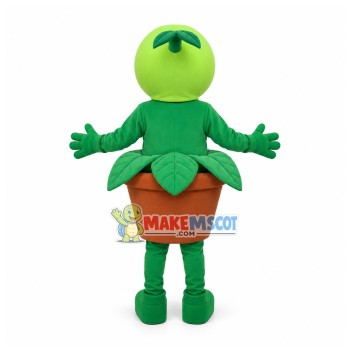 Peashooter In The Pot Mascot Costume Peashooter In The Pot Mascot Costume