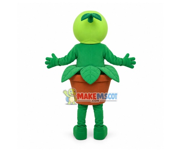 Peashooter In The Pot Mascot Costume Peashooter In The Pot Mascot Costume