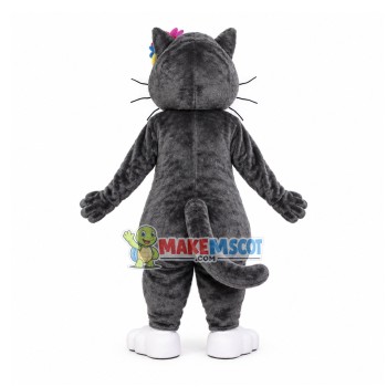 Buck Teeth Black Cat Mascot Costume Buck Teeth Black Cat Mascot Costume