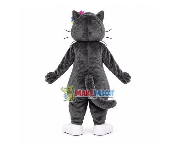 Buck Teeth Black Cat Mascot Costume Buck Teeth Black Cat Mascot Costume