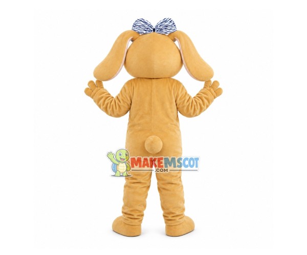 Bow Lop-eared Rabbit Mascot Costume