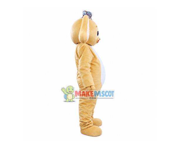 Bow Lop-eared Rabbit Mascot Costume