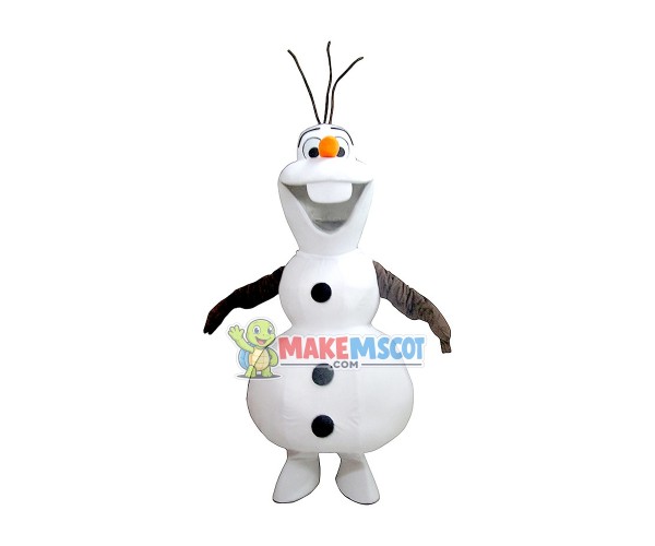 Naive Olaf Mascot Cartoon Costume Naive Olaf Mascot Cartoon Costume