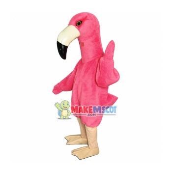 Rare Pink Ostrich Mascot Costume