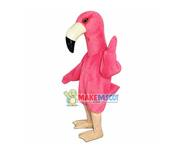 Rare Pink Ostrich Mascot Costume Rare Pink Ostrich Mascot Costume
