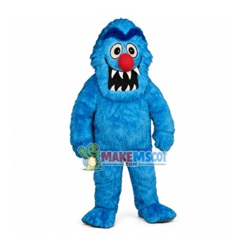 Ugly Monster With Sharp Teeth Mascot Costume Ugly Monster With Sharp Teeth Mascot Costume