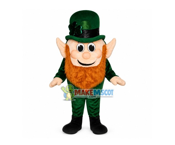 Dwarf With Brown Beard Mascot Costume Dwarf With Brown Beard Mascot Costume