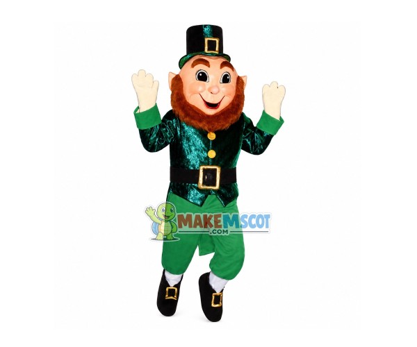 Jubilant Bearded Elf Mascot Costume Jubilant Bearded Elf Mascot Costume