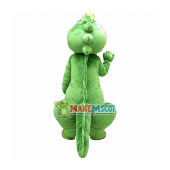 Cartoon Green Dinosaur Mascot Costume Cartoon Green Dinosaur Mascot Costume