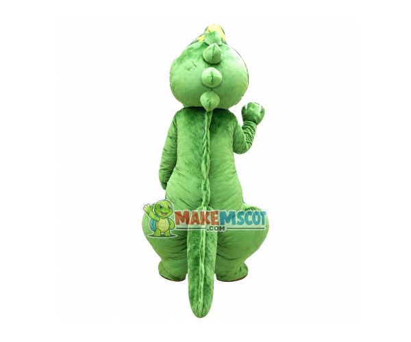 Cartoon Green Dinosaur Mascot Costume Cartoon Green Dinosaur Mascot Costume