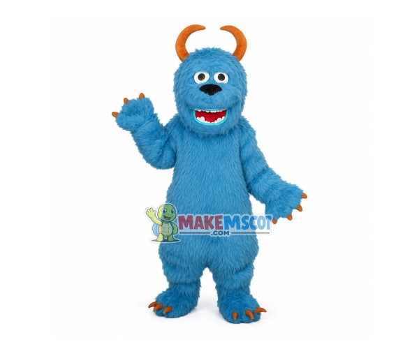 Blue Furry Monster Sullivan Mascot Costume