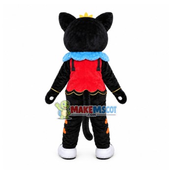 Cute Black Flower Cat Mascot Costume Cute Black Flower Cat Mascot Costume