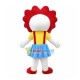 Curly Beautiful Girl Mascot Costume