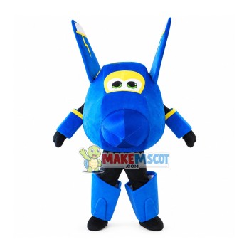 Blue Jerome Mascot Super Wings Costume Blue Jerome Mascot Super Wings Costume