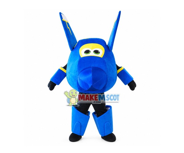 Blue Jerome Mascot Super Wings Costume Blue Jerome Mascot Super Wings Costume