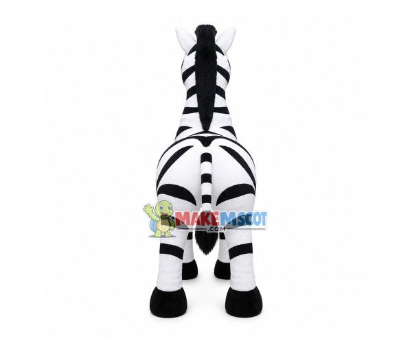 Leisurely Strolling Zebra Mascot Costume Leisurely Strolling Zebra Mascot Costume