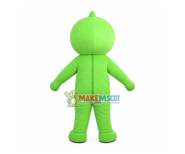 Green Tie Doll Mascot Cartoon Costume Green Tie Doll Mascot Cartoon Costume
