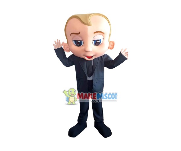 Agent Boss Baby Mascot Costume Agent Boss Baby Mascot Costume