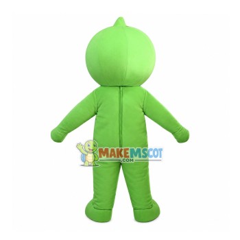 Green Tie Doll Mascot Cartoon Costume Green Tie Doll Mascot Cartoon Costume