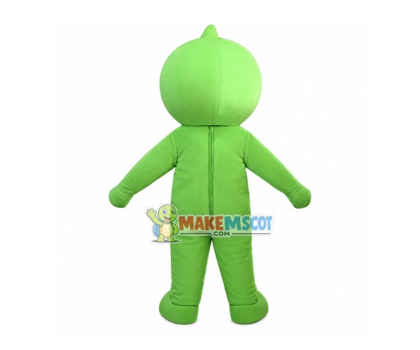 Green Tie Doll Mascot Cartoon Costume