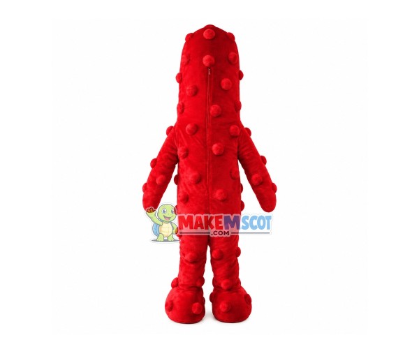 Red Yo Gabba Gabba Muno Mascot Costume Red Yo Gabba Gabba Muno Mascot Costume