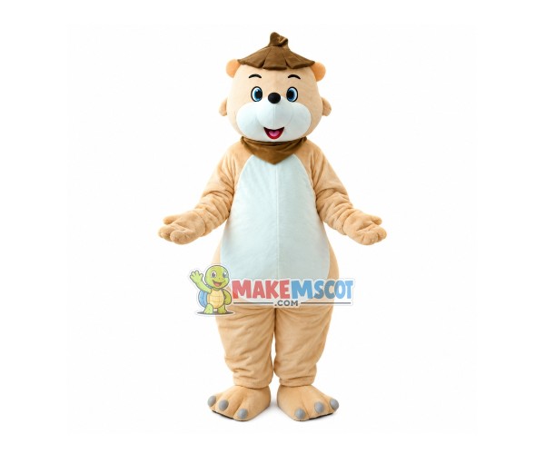 Adorable Lotus Leaf Bear Mascot Costume Adorable Lotus Leaf Bear Mascot Costume