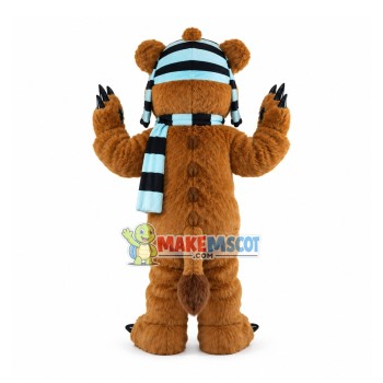 Thrilling Violent Bear Mascot Long Wool Costume Thrilling Violent Bear Mascot Long Wool Costume
